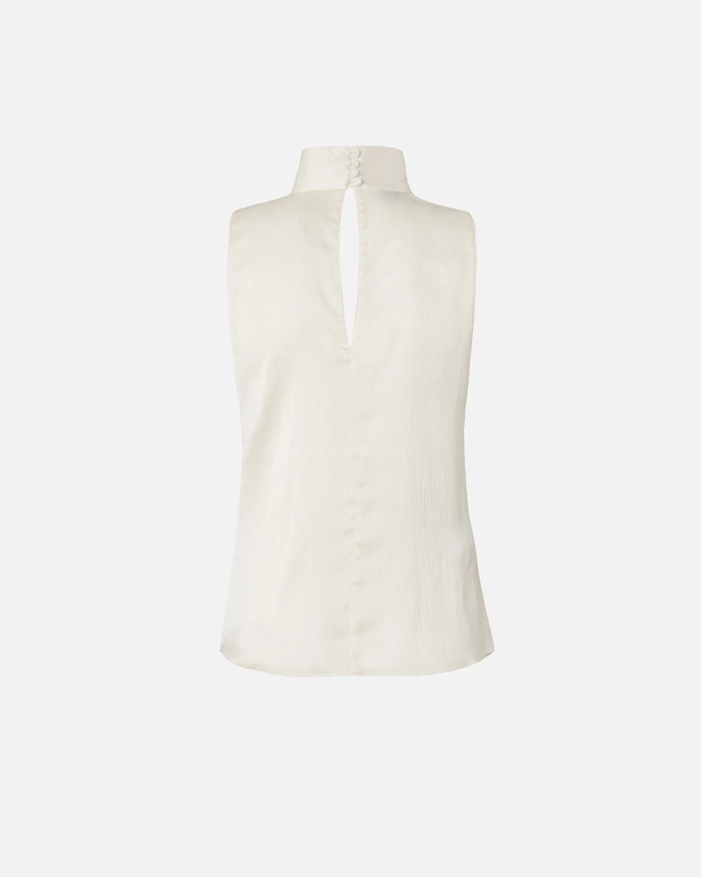  Top drappeggiato in satin increspato    