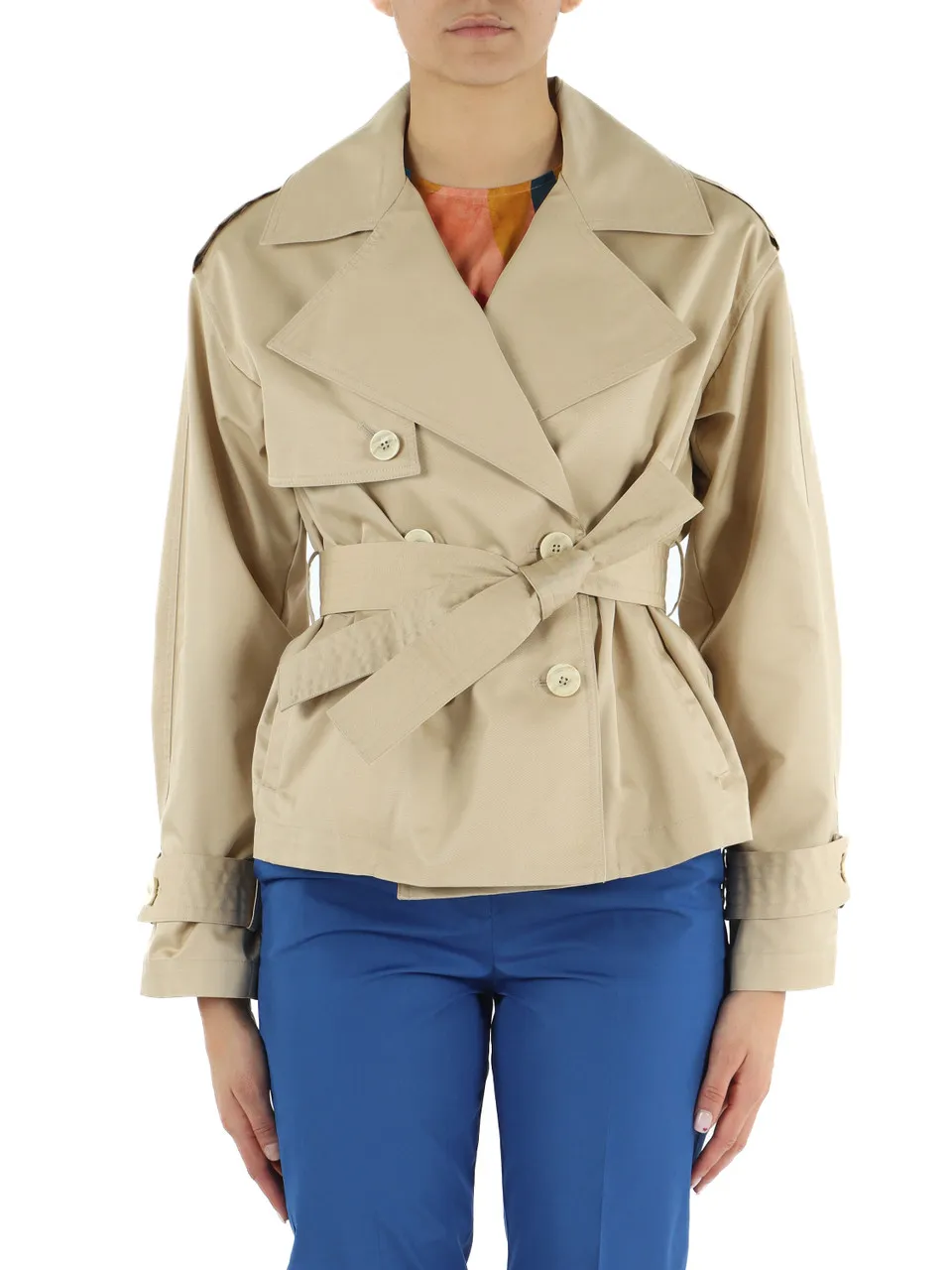 Trench corto in misto cotone VIK