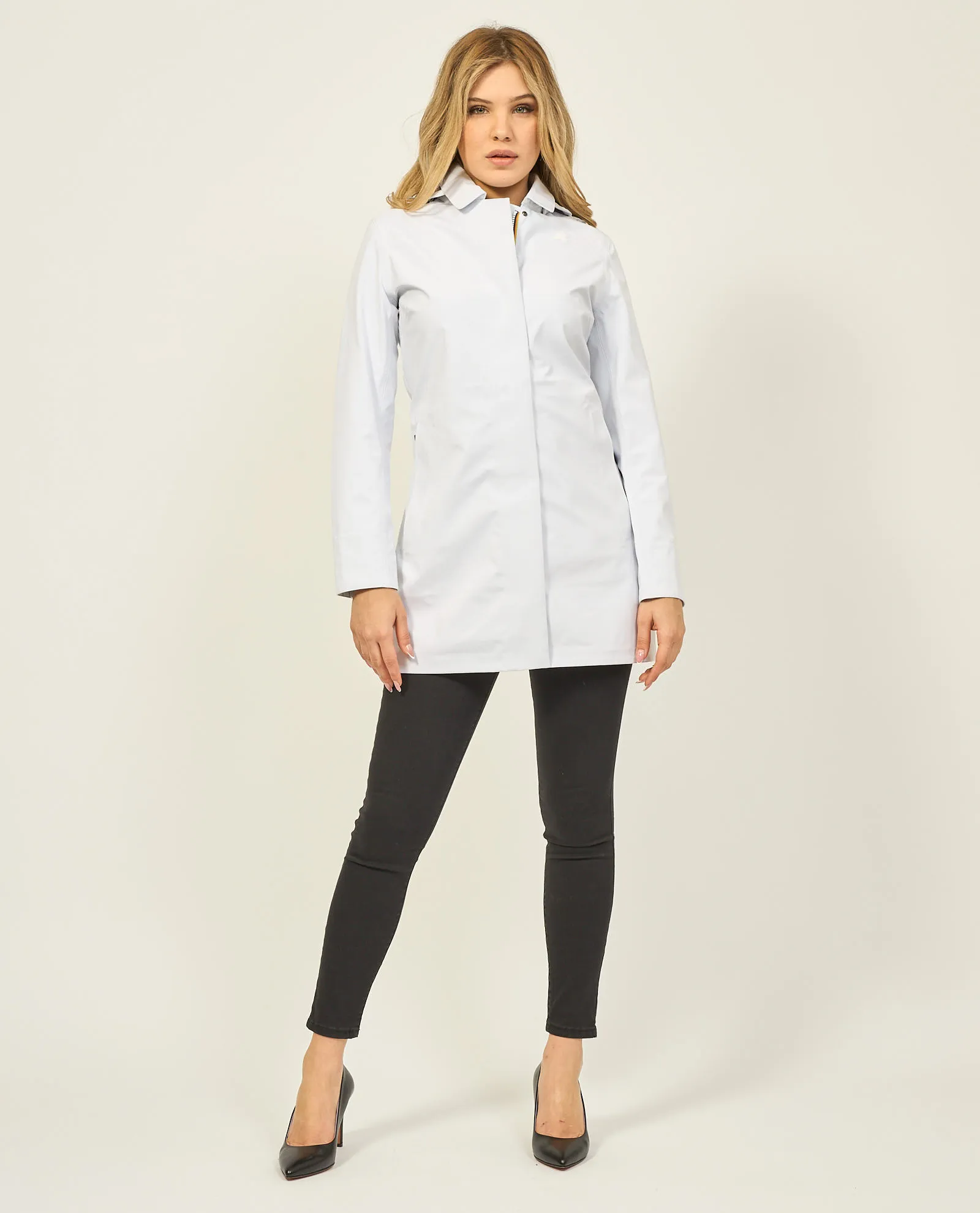 Trench donna Mathy di K-way con cappuccio e logo
