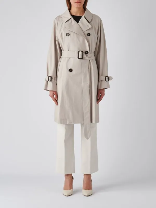 Trench donna Max Mara The Cube Titrench in misto cotone Ecru'