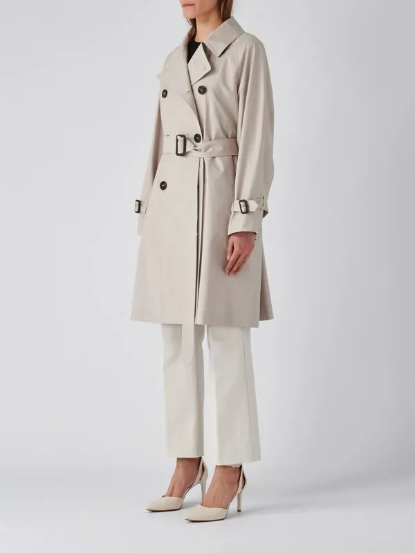 Trench donna Max Mara The Cube Titrench in misto cotone Ecru'