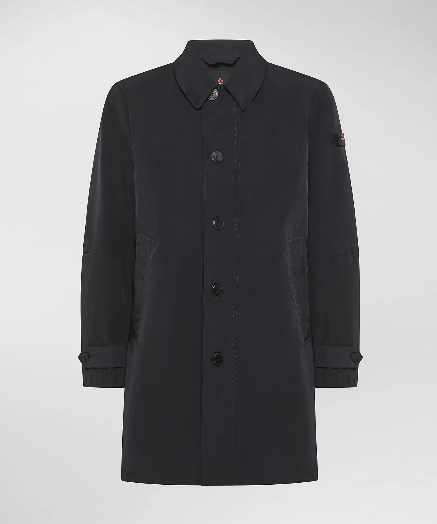 Trench in popeline di nylon
