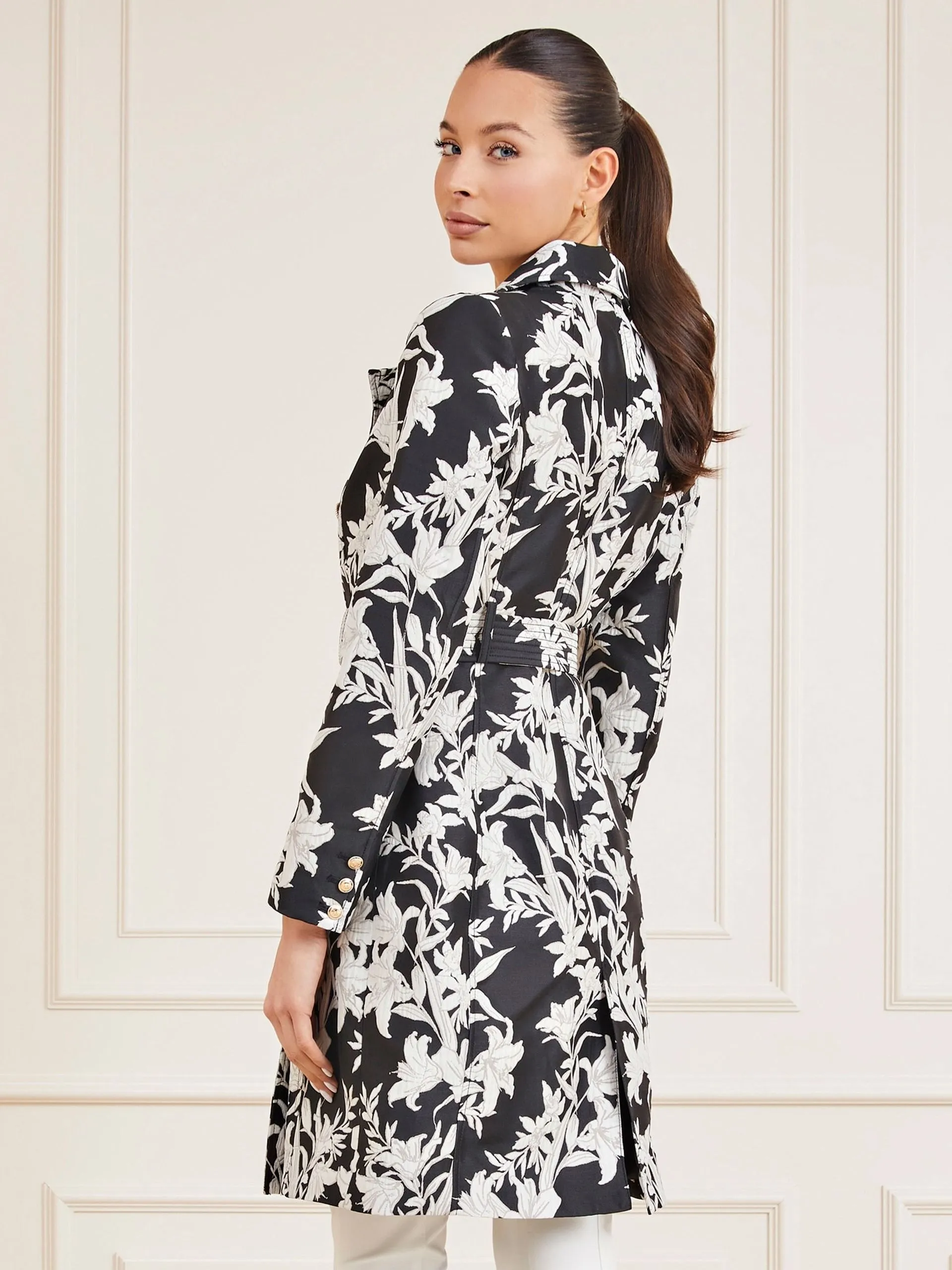 Trench marciano stampa all over