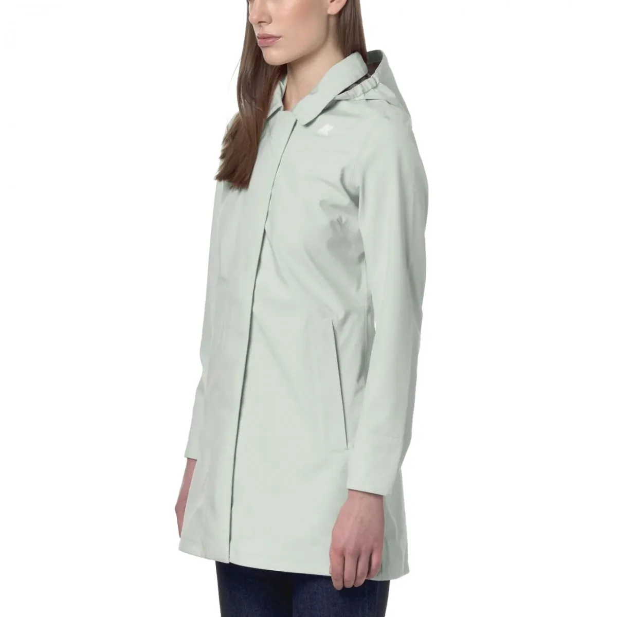 Trench Mathy Bonded Jersey Grey Sage