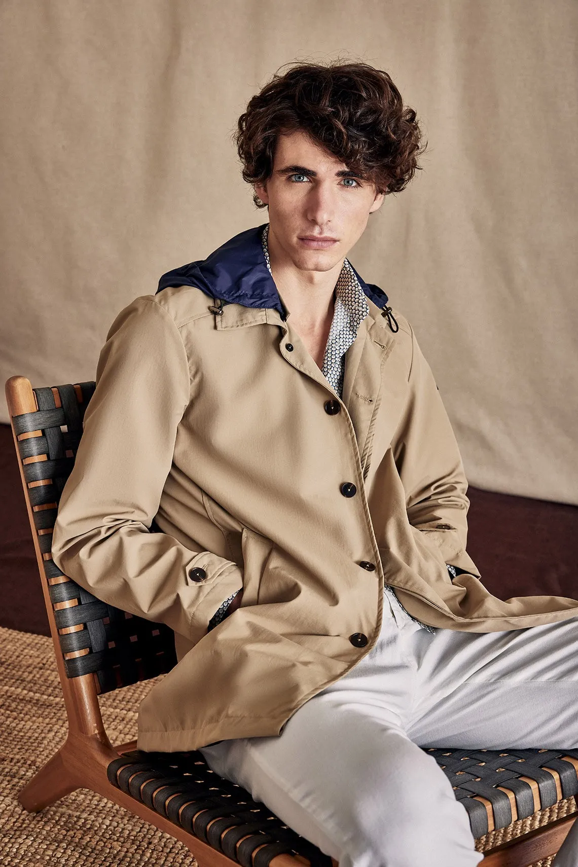 TRENCH  NYLON BEIGE