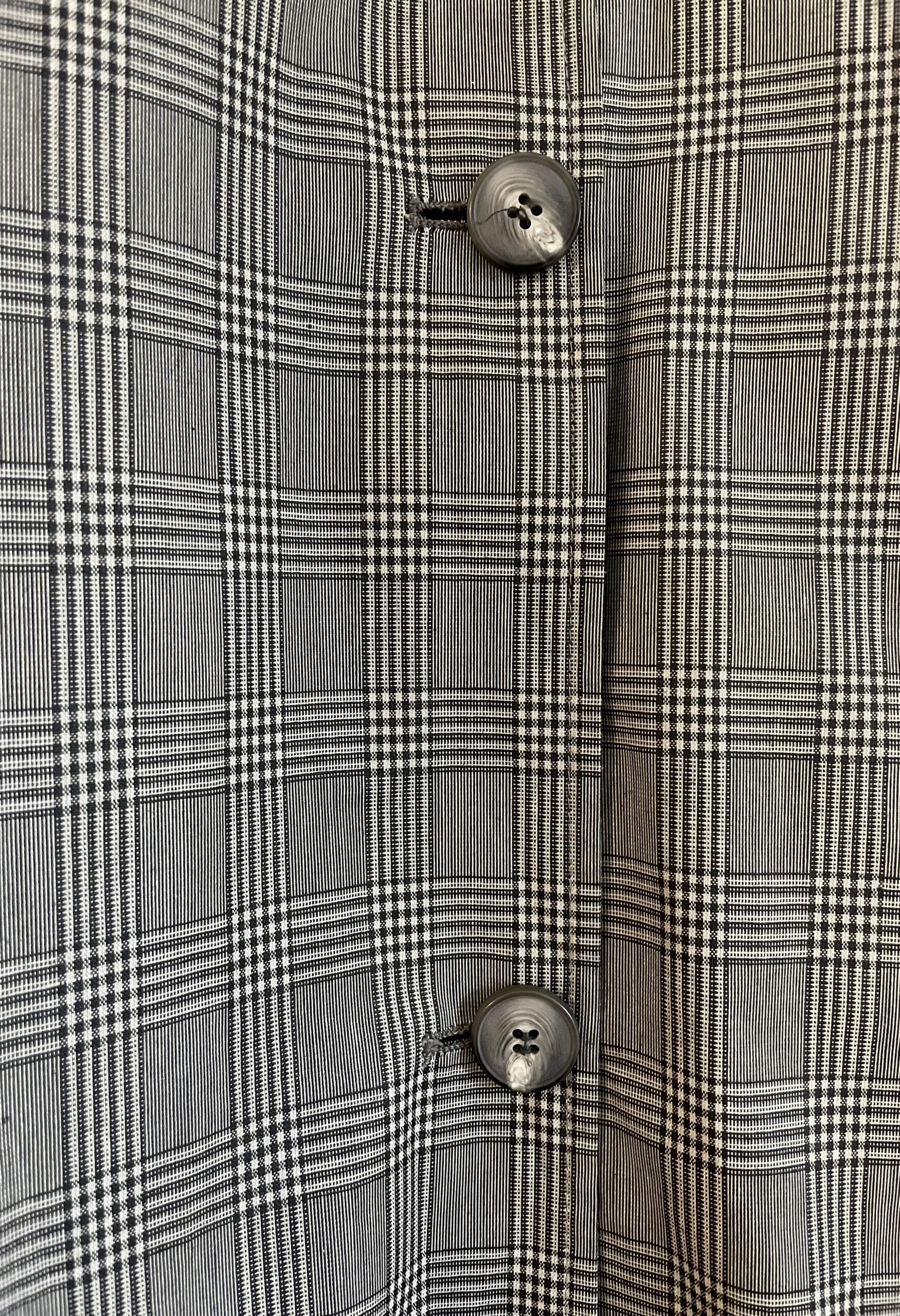 Trench svasato in tessuto cerato stampato vintage anni ’80