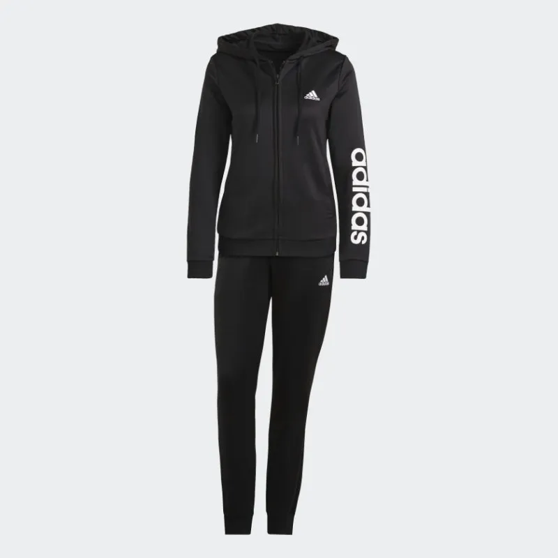 Tuta Adidas Essential Logo Nero-Bianco Donna