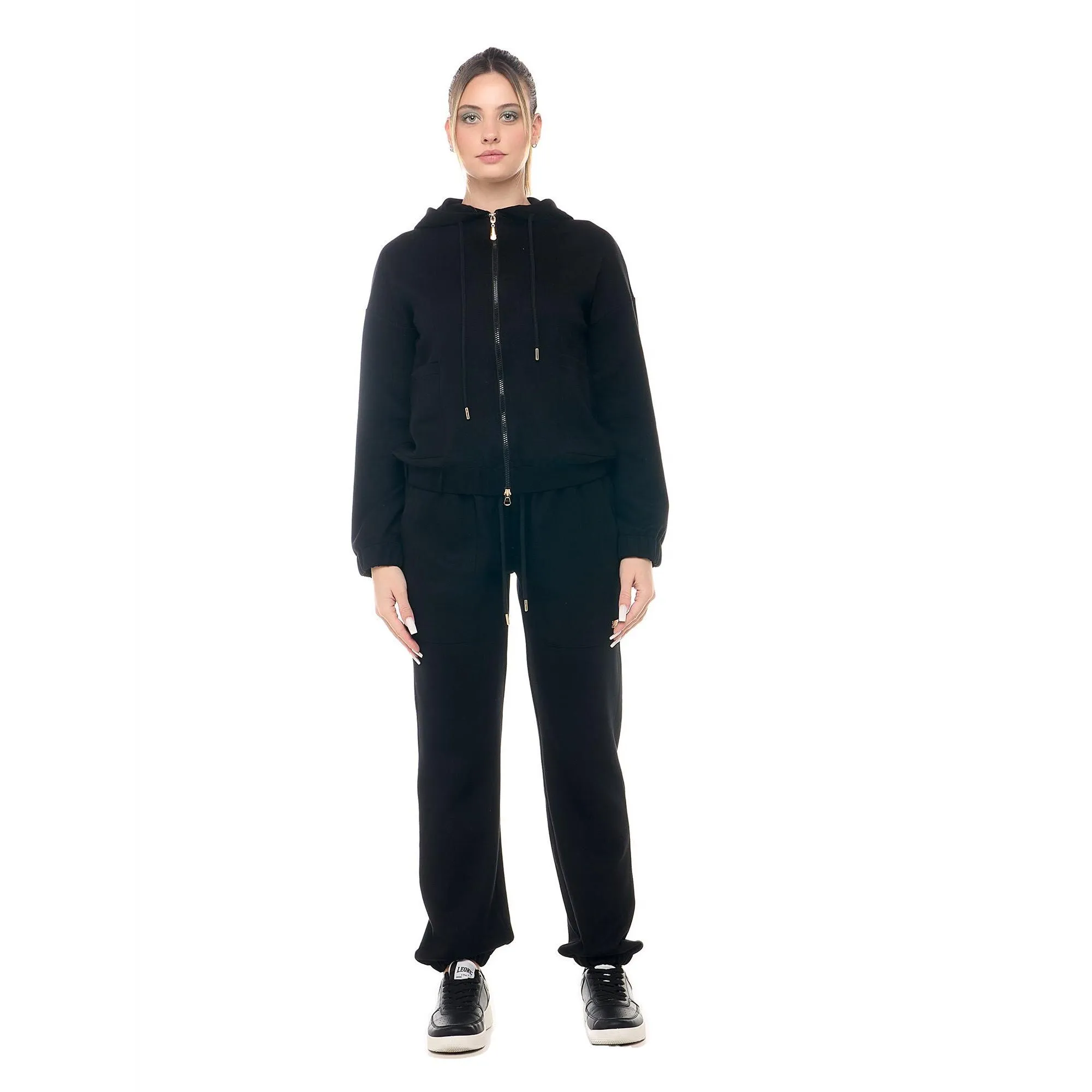 Tuta da donna con cappuccio e zip non felpata Leone Chic Boxing