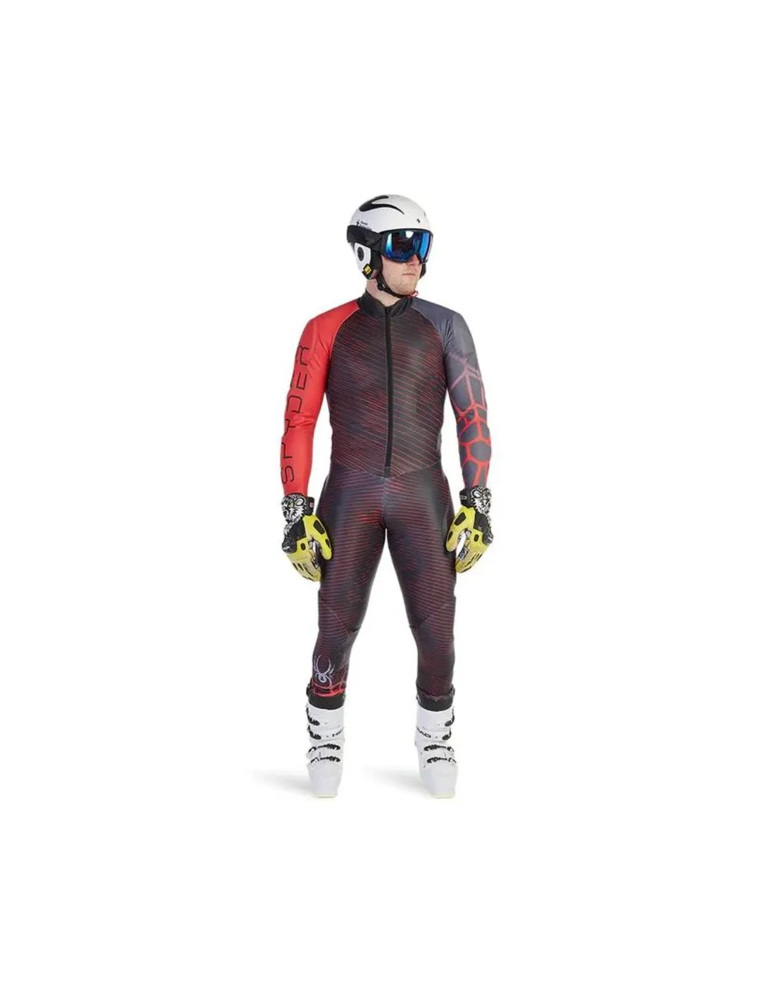 Tuta da sci da corsa Spyder Nine Ninety Ebony Volcano