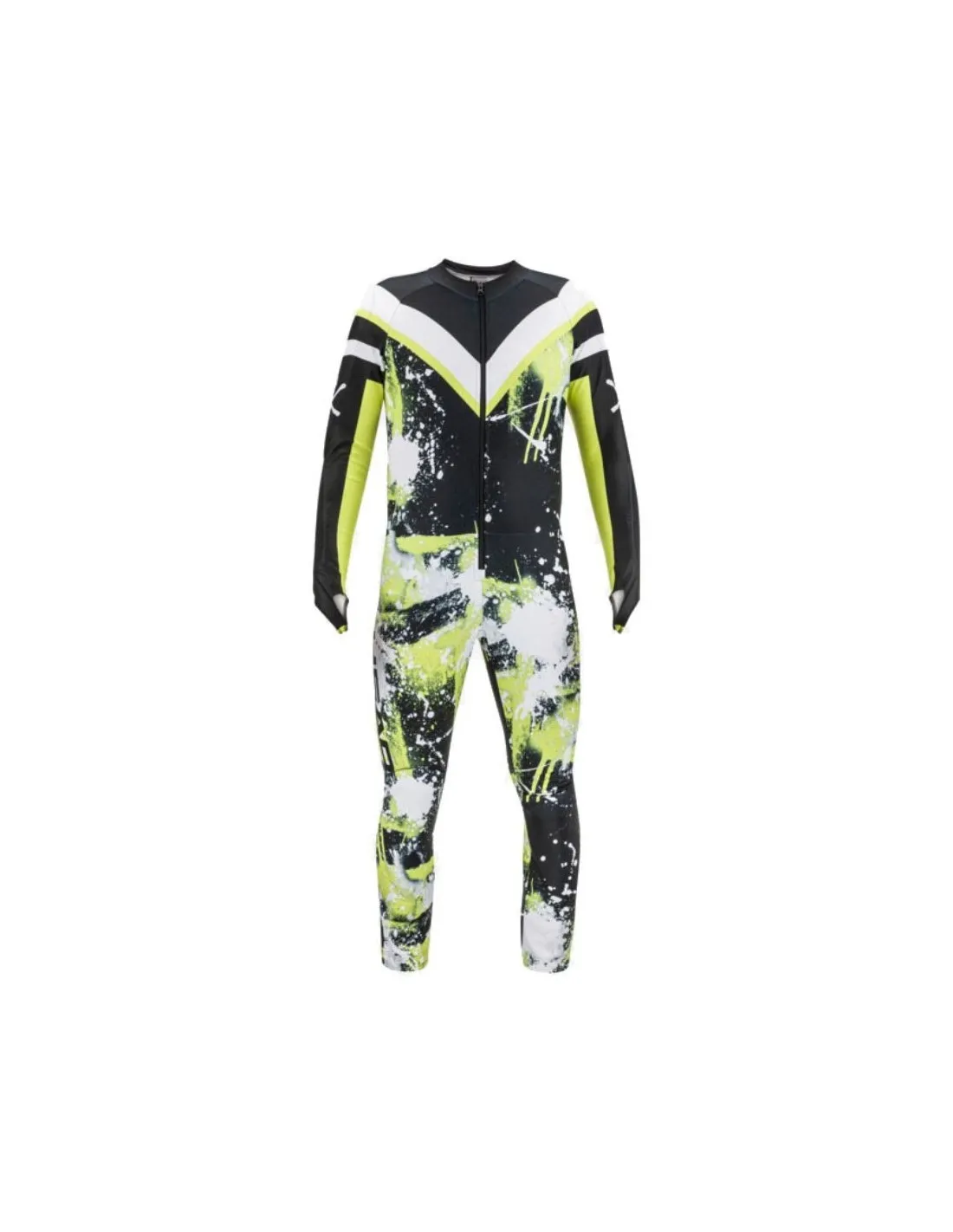 Tuta da sci Racing Head Tuta da gara da uomo nera / gialla