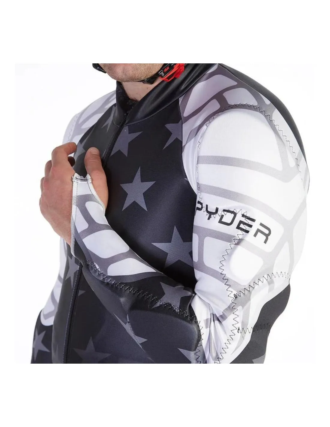 Tuta da sci Racing Spyder da uomo Nine Ninety nera