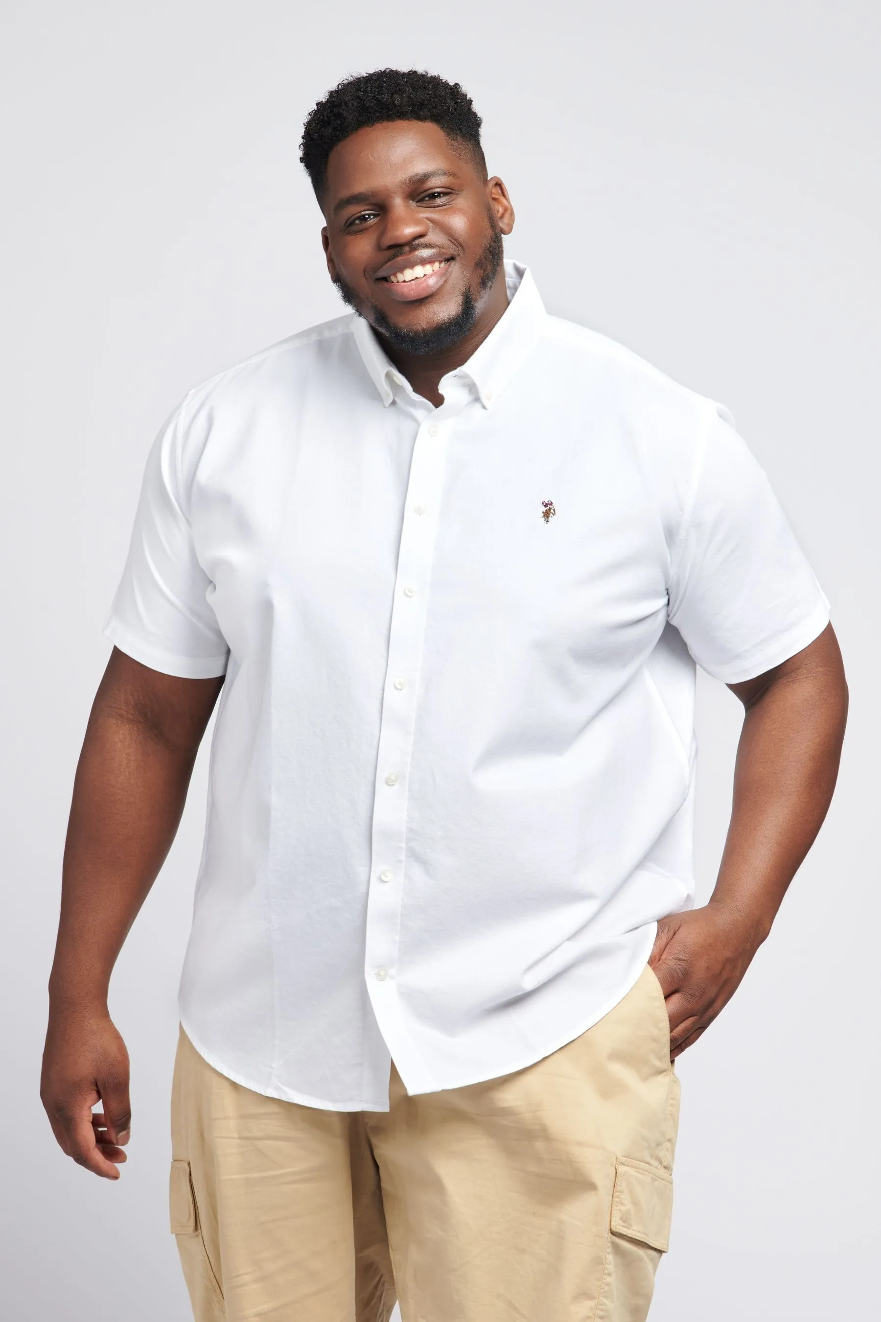 U.S. Polo Assn. - Camicia Oxford Manica corta a righe