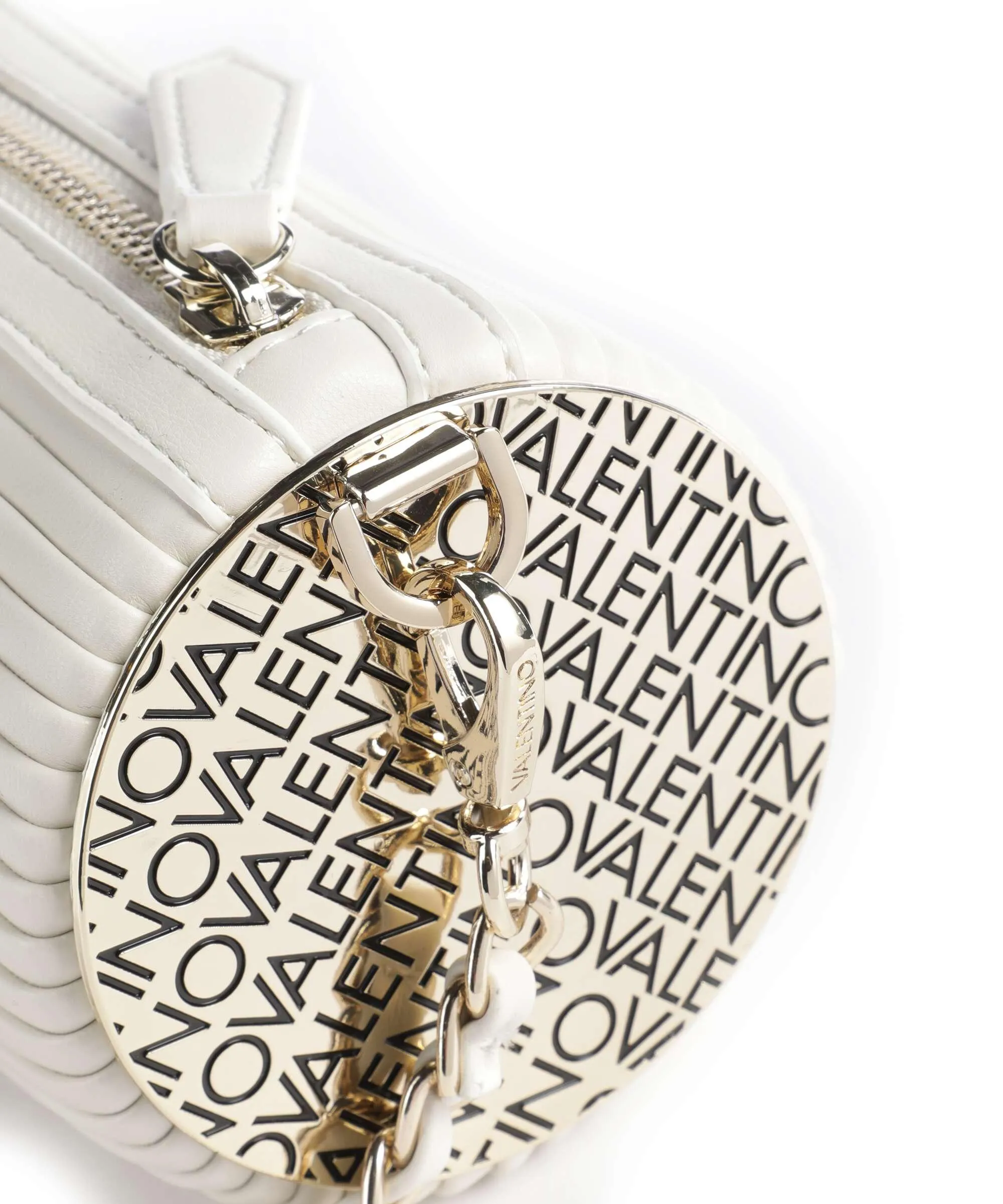  Valentino Bags Frozen Re Borsa a tracolla pelle sintetica avorio  