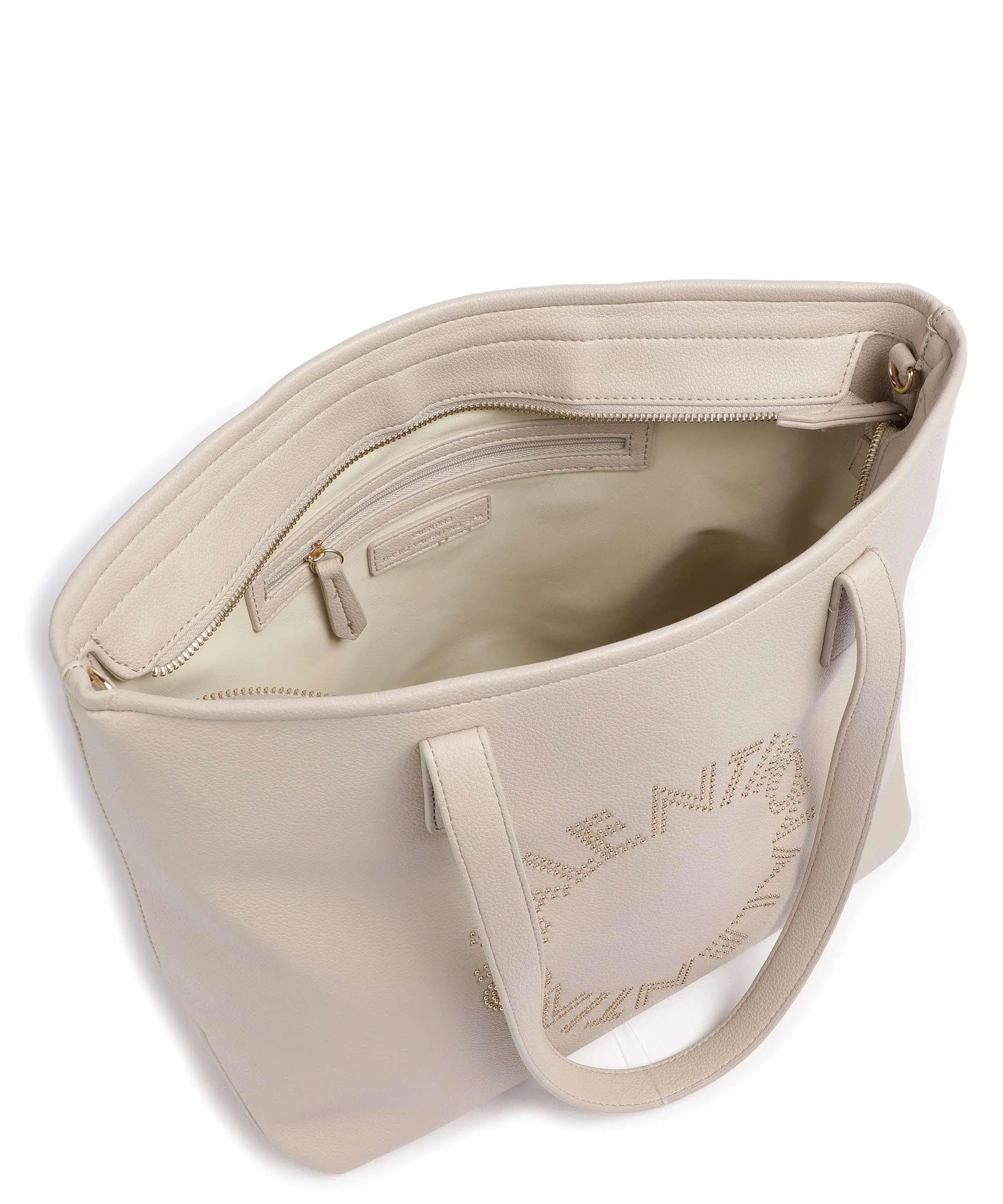  Valentino Bags Pie Re Borsa shopper pelle sintetica beige  