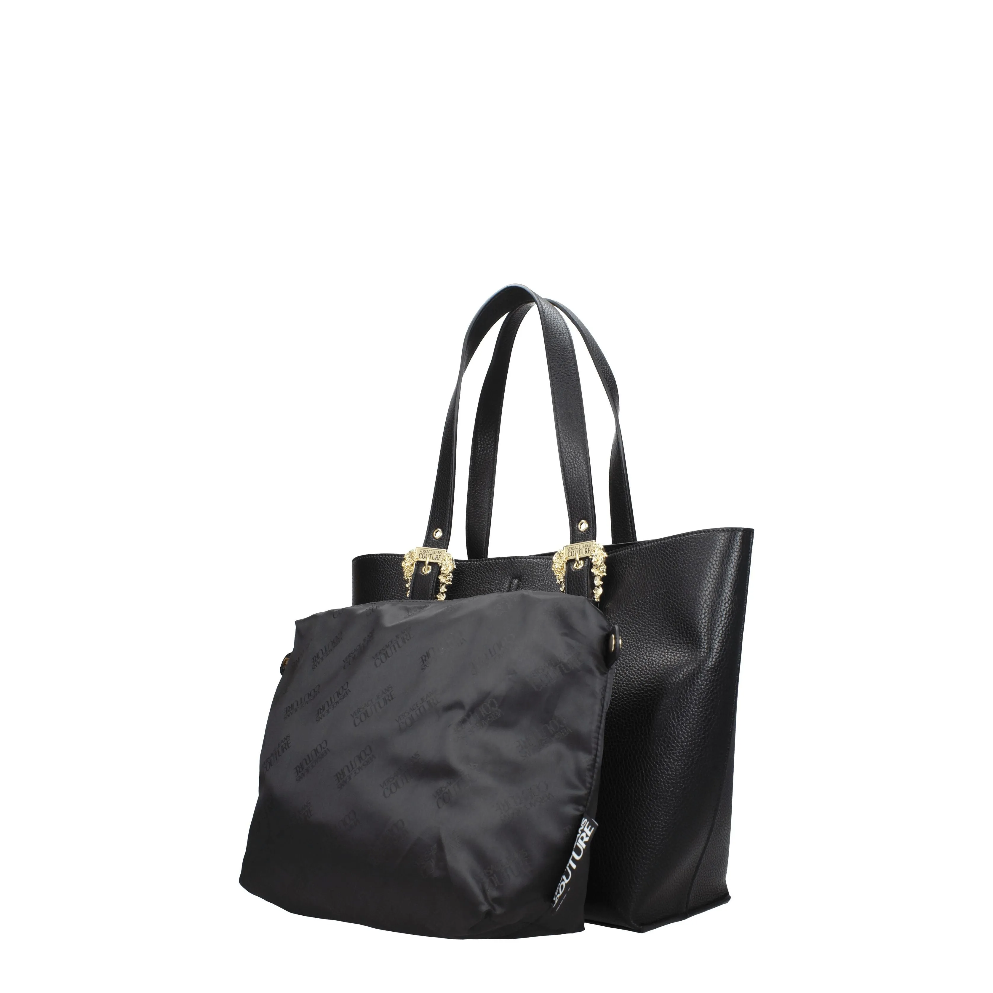 Versace Jeans Borse a Spalla Couture Donna Poliuretano Nero