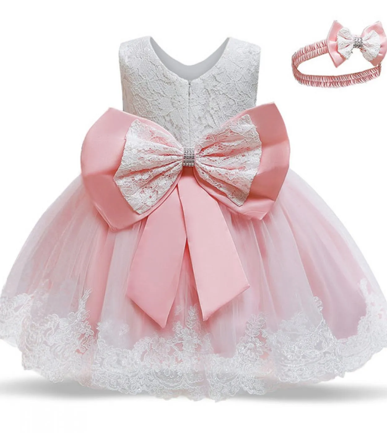 Vestito da principessa per ragazze di fiori per bambini per matrimoni Abito da tutu in tulle lucido con paillettes per ballo di