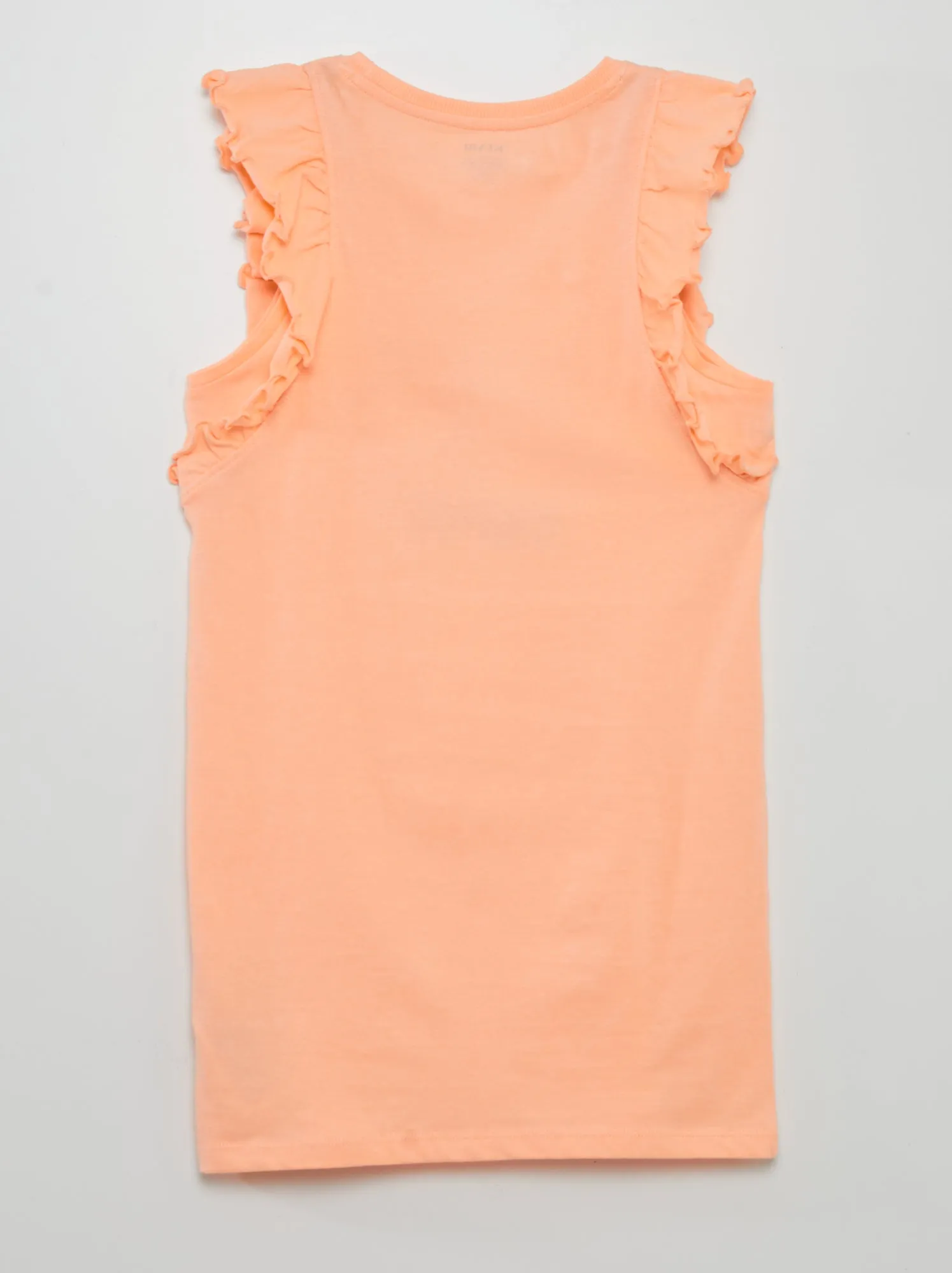 Vestito in jersey con maniche con volant - Grafik Edition - ARANCIONE