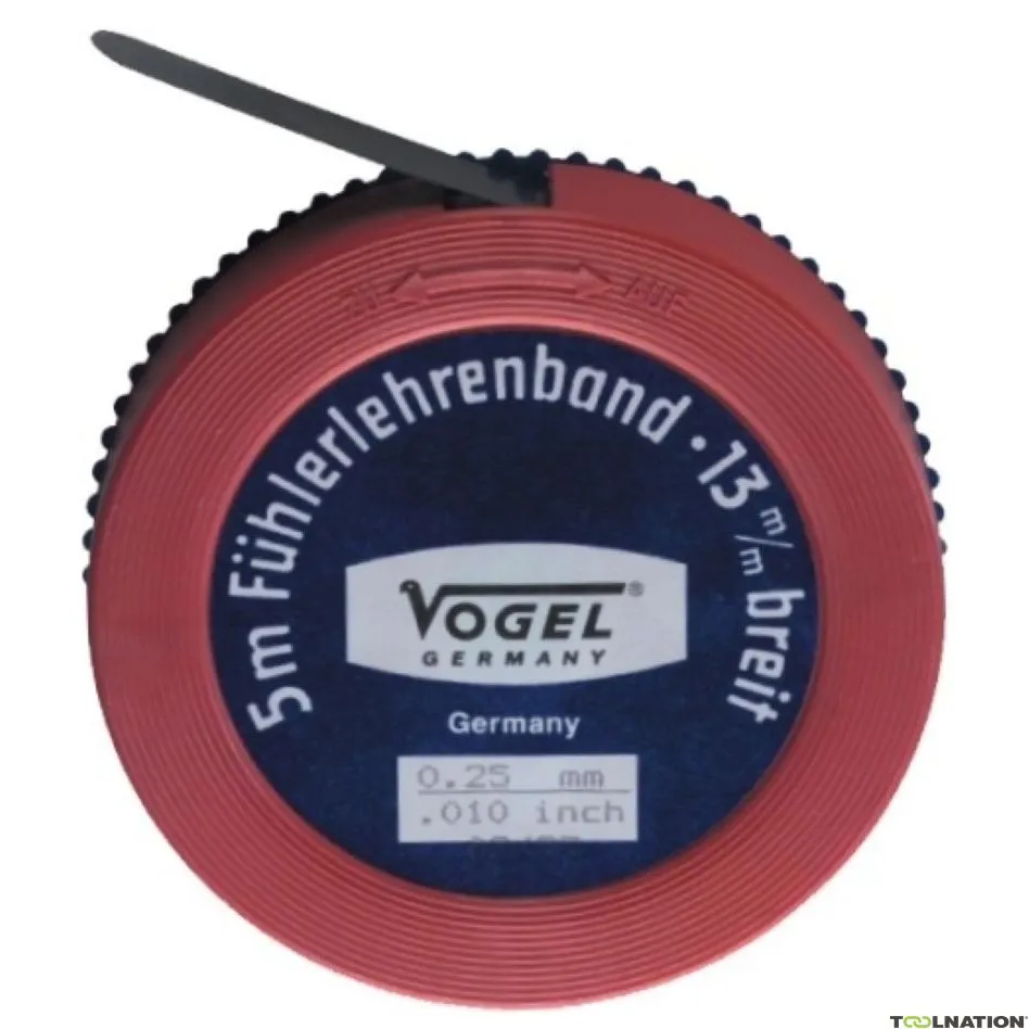 Vogel 455080 Nastro di alimentazione in acciaio 5m x 13mm 0,80mm /.032 pollici
