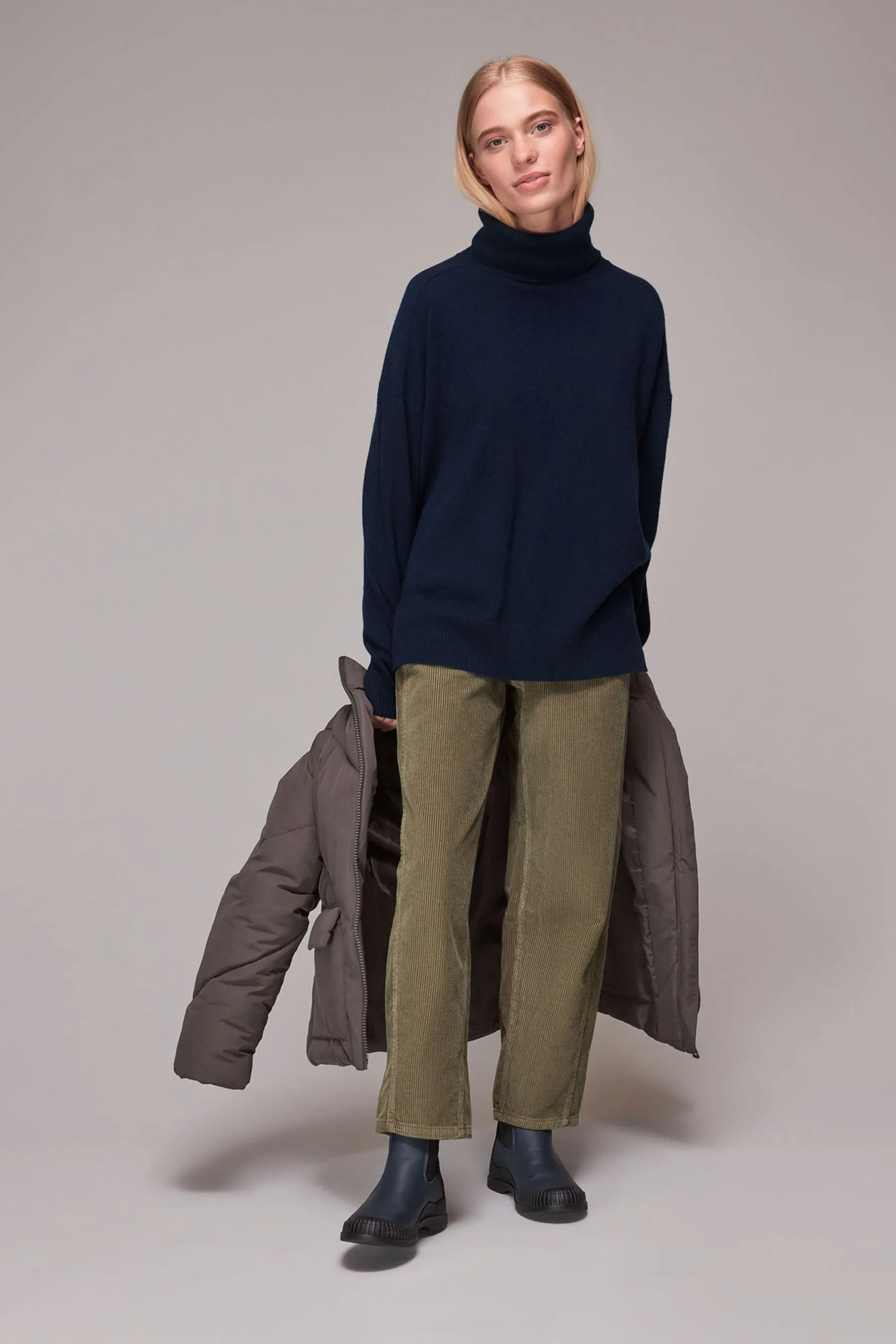 Whistles - Maglia a collo alto in cachemire    