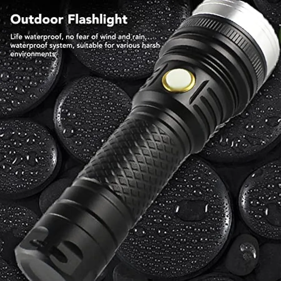 Yousiliang Piccole Torce Ad Alto Lumen, Torcia a LED 2 Livelli Ad Alta Luminosità SST40 Wick White Light Life Torcia Esterna Por