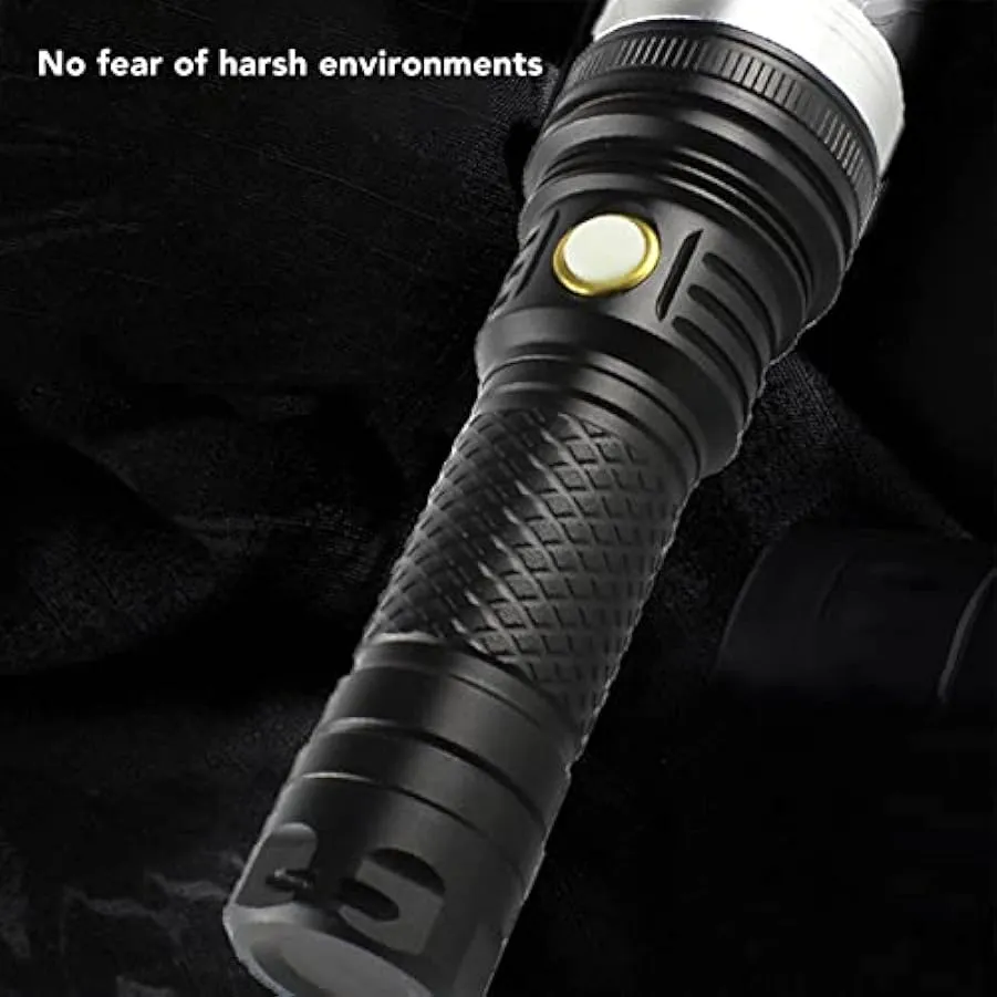 Yousiliang Piccole Torce Ad Alto Lumen, Torcia a LED 2 Livelli Ad Alta Luminosità SST40 Wick White Light Life Torcia Esterna Por