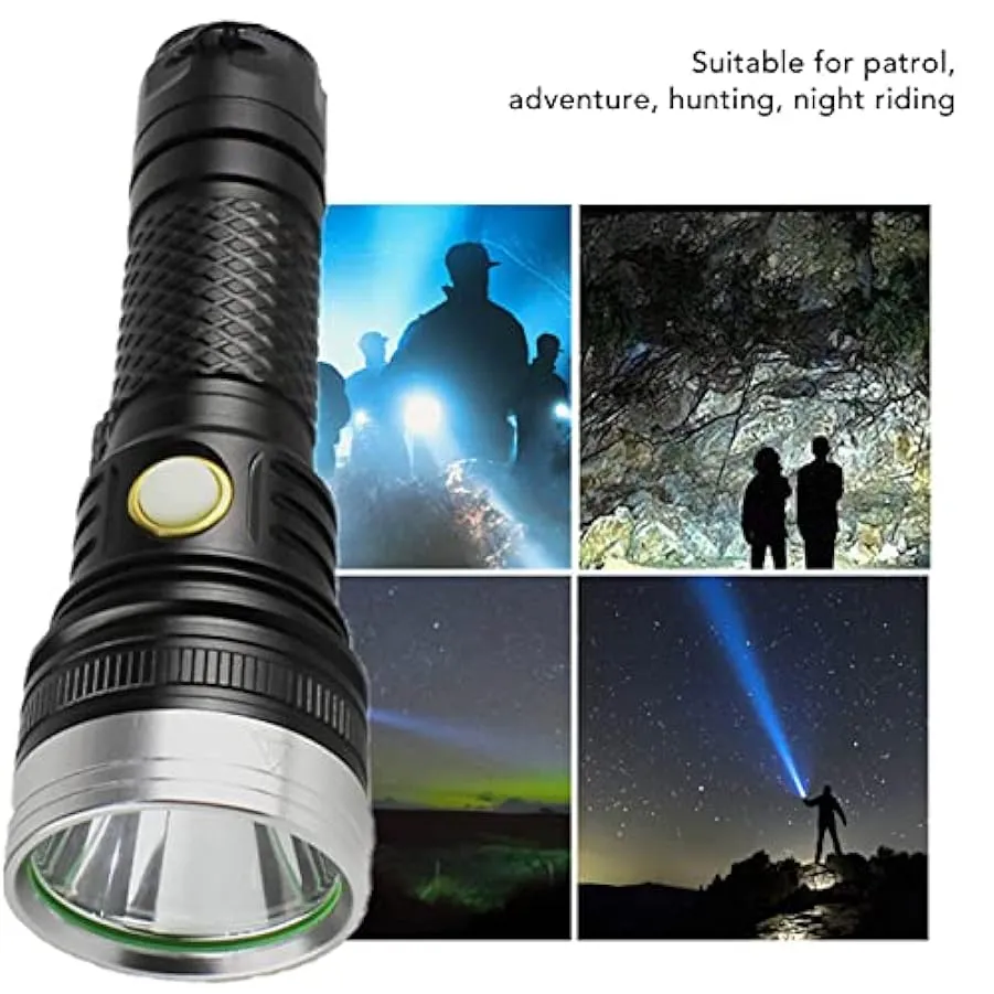Yousiliang Piccole Torce Ad Alto Lumen, Torcia a LED 2 Livelli Ad Alta Luminosità SST40 Wick White Light Life Torcia Esterna Por