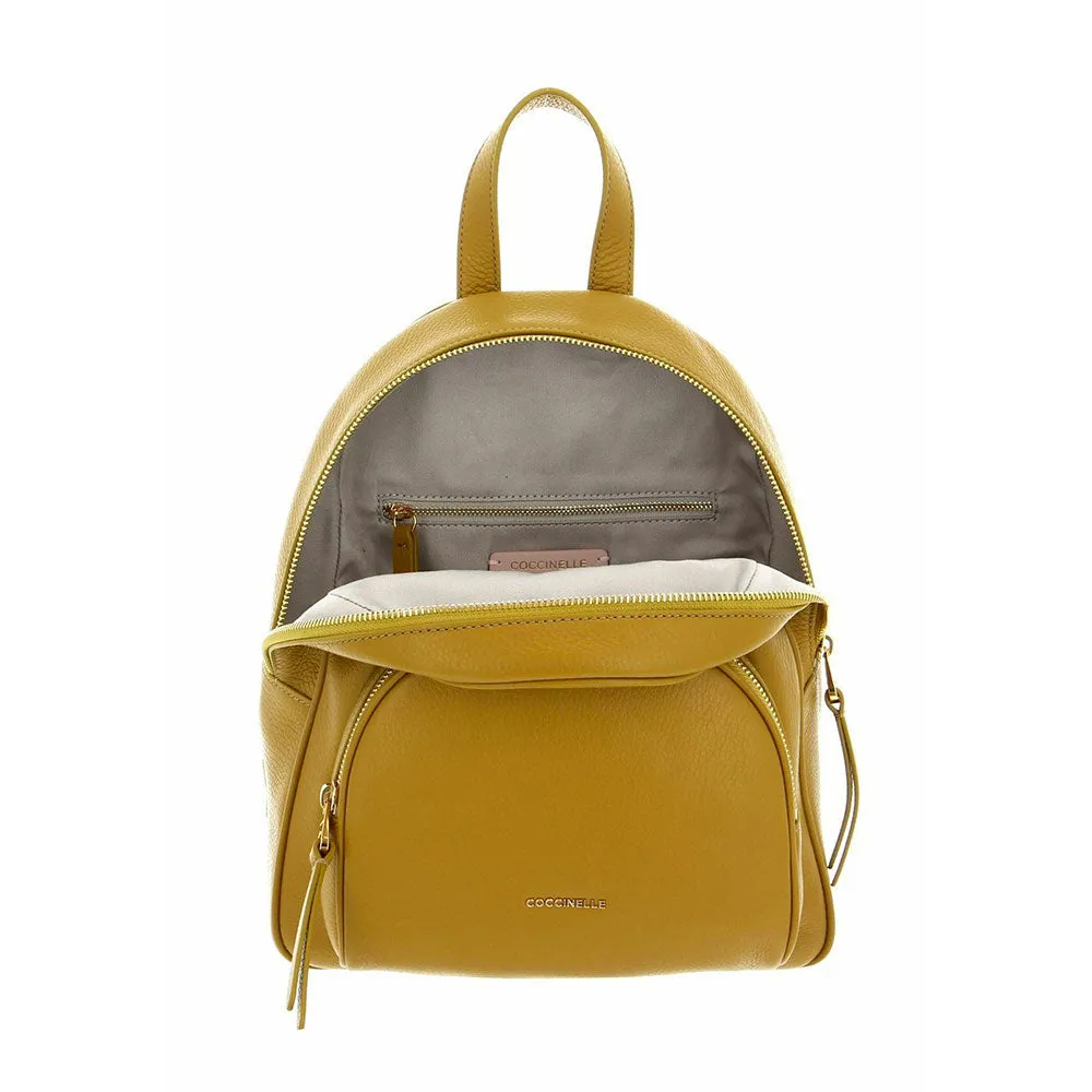 Zaino Donna COCCINELLE Linea Gleen in Pelle Colore Citronella