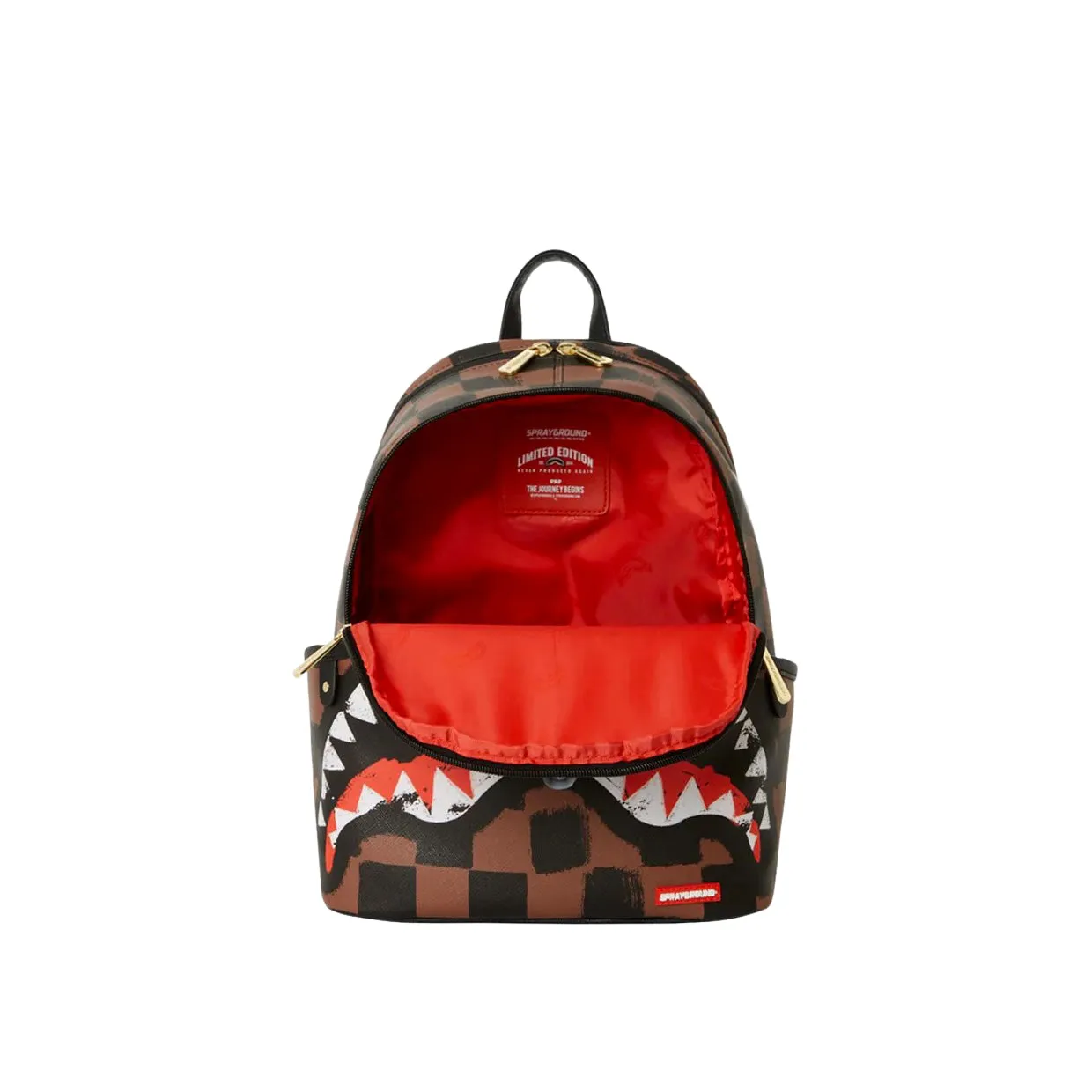 Zaino Sprayground Sharks In Paris Painted Savage Marrone Multicolor