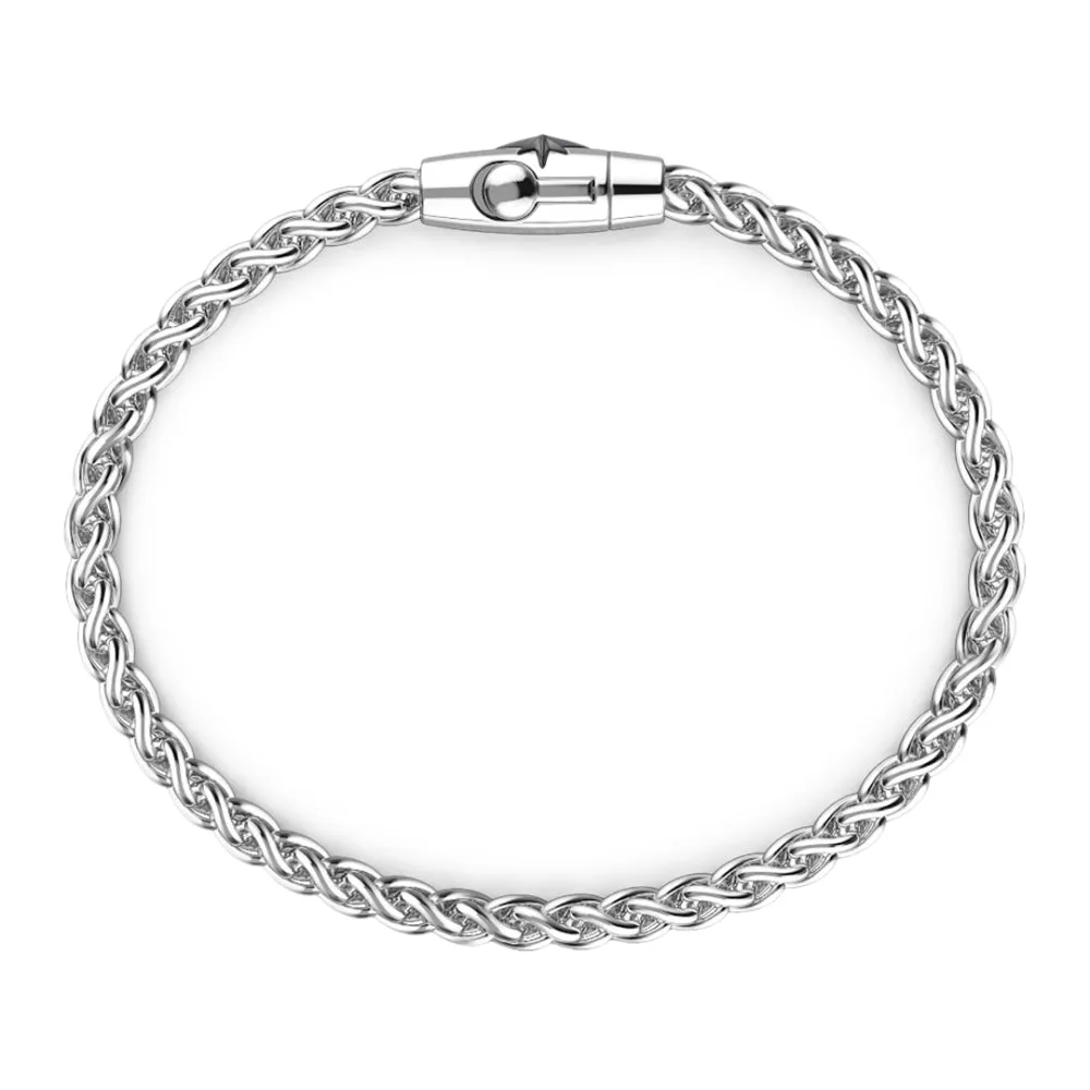 ZANCAN Bracciale Uomo Maglia in Argento EXB708