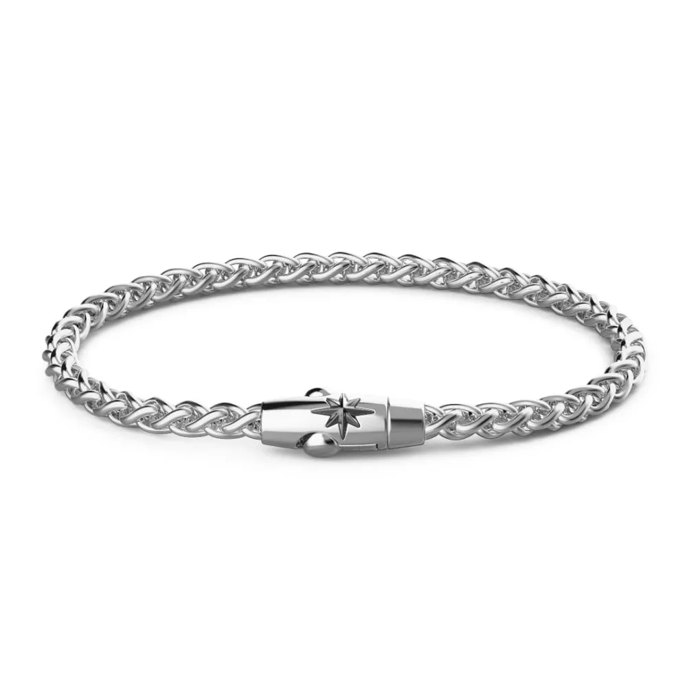 ZANCAN Bracciale Uomo Maglia in Argento EXB708