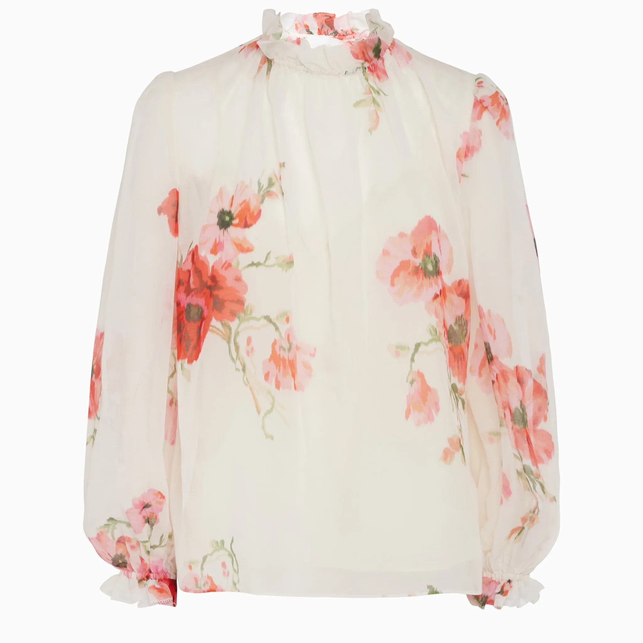 ZIMMERMANN  Camicia in cotone e seta multicolor